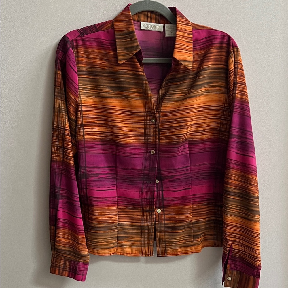 Caviar20 Multicolor Striped Blouse